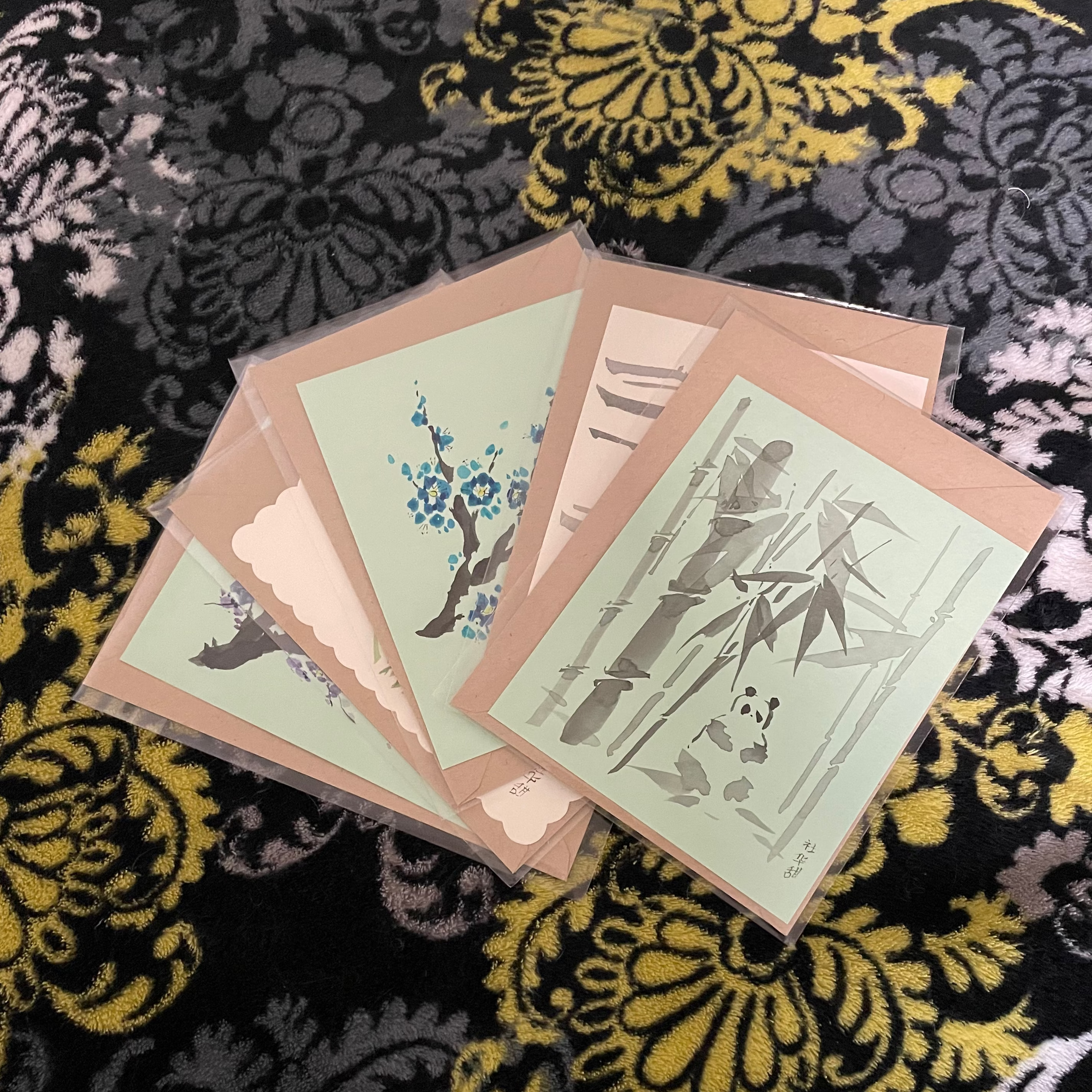 Mystery Hand-painted Card