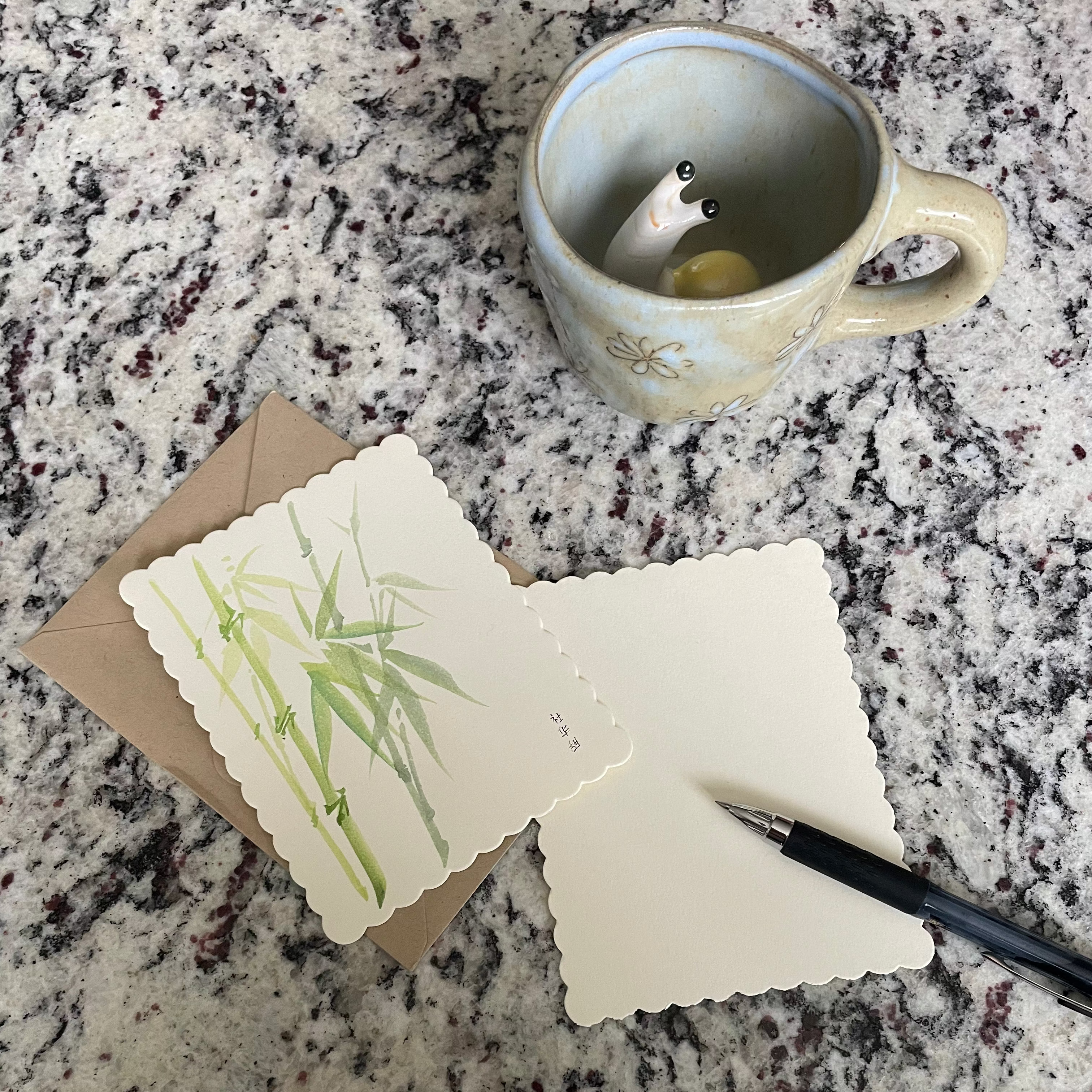 Mystery Hand-painted Card