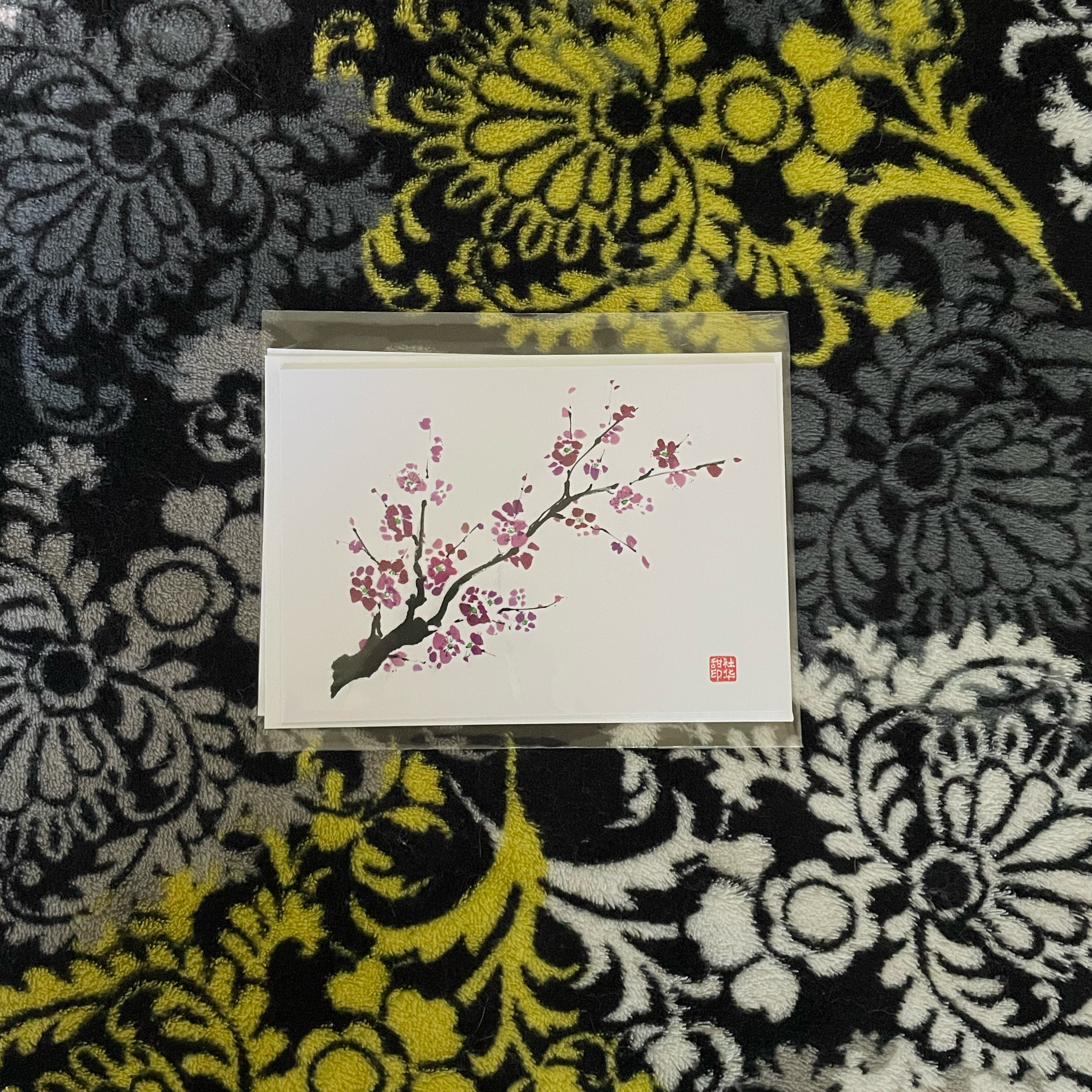 Plum Blossom Notecard 1