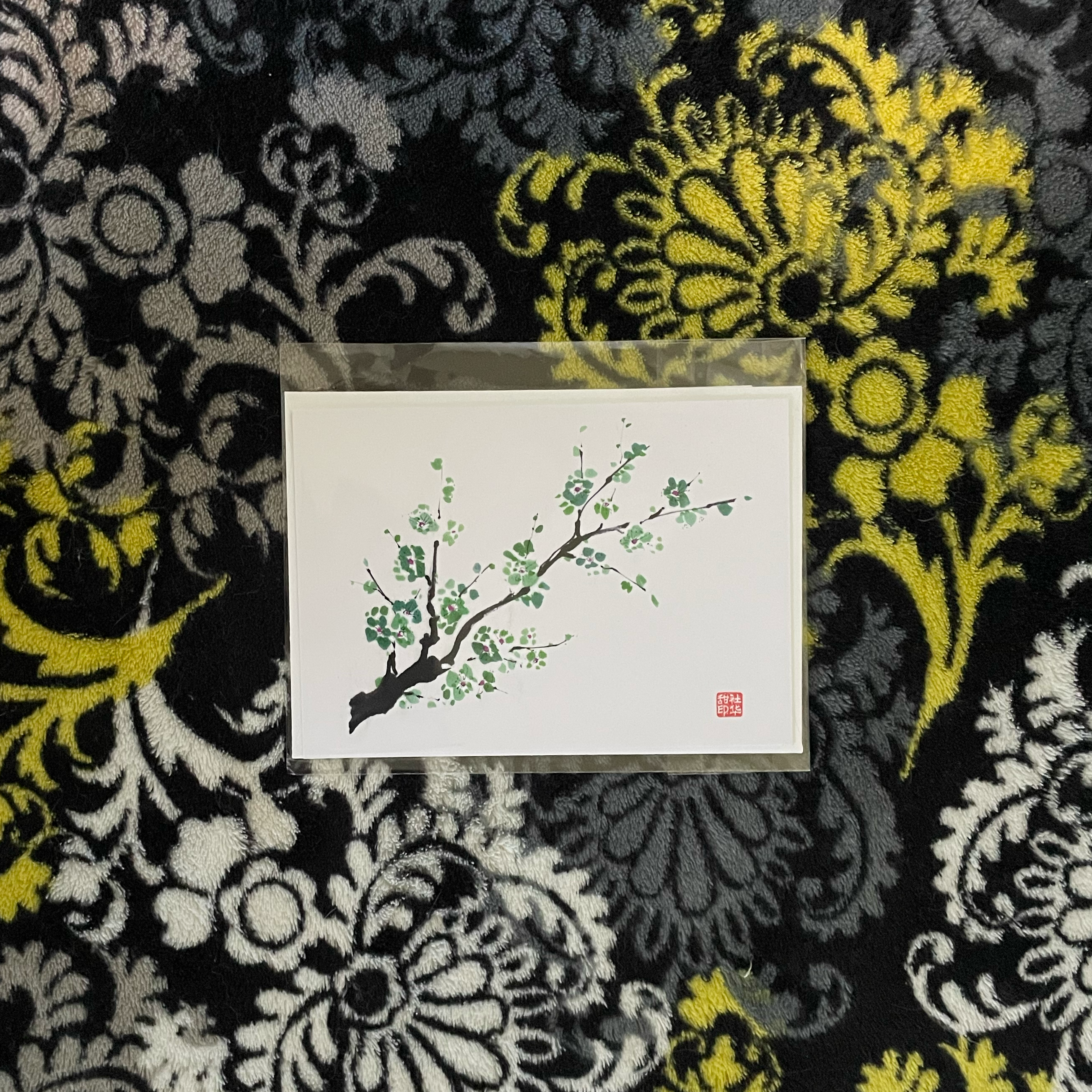 Plum Blossom Notecard 1