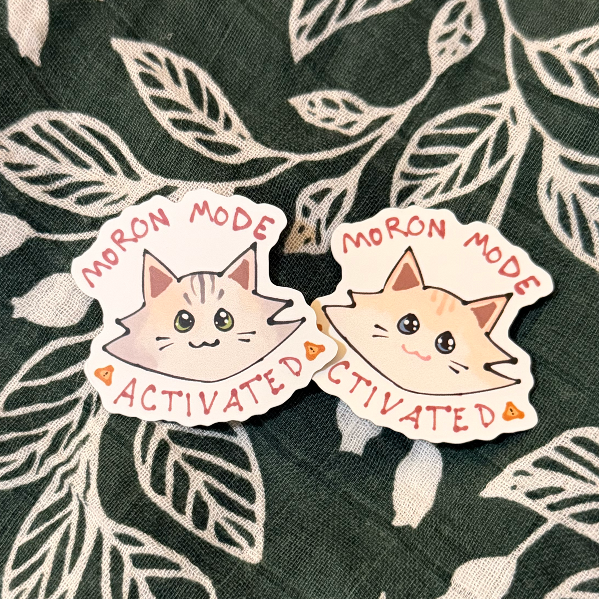 Moron Mode Sticker