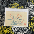 Indigo & Tangerine: Original Watercolor Painting