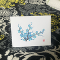 Premium Printed Full Plum Blossom Notecard