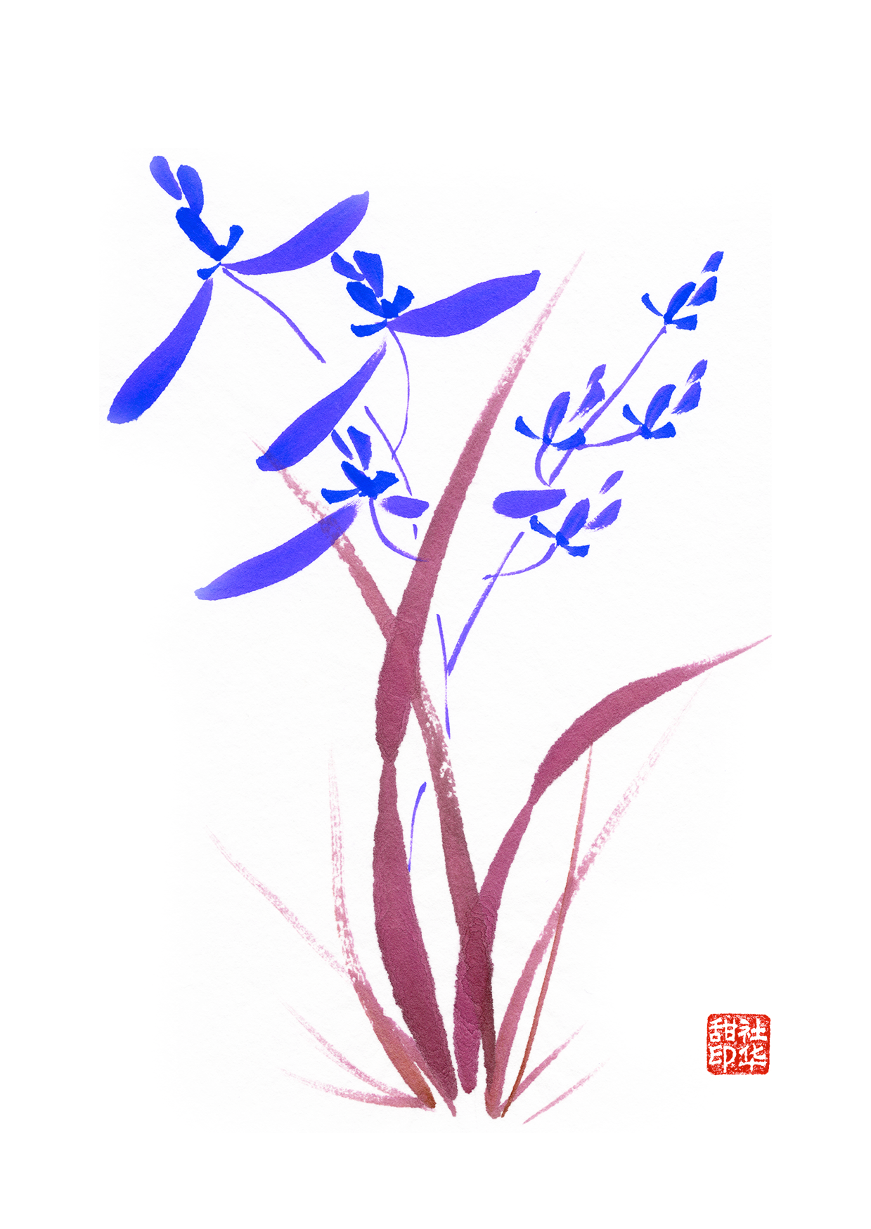 Orchid Notecard 1 [pre-order]